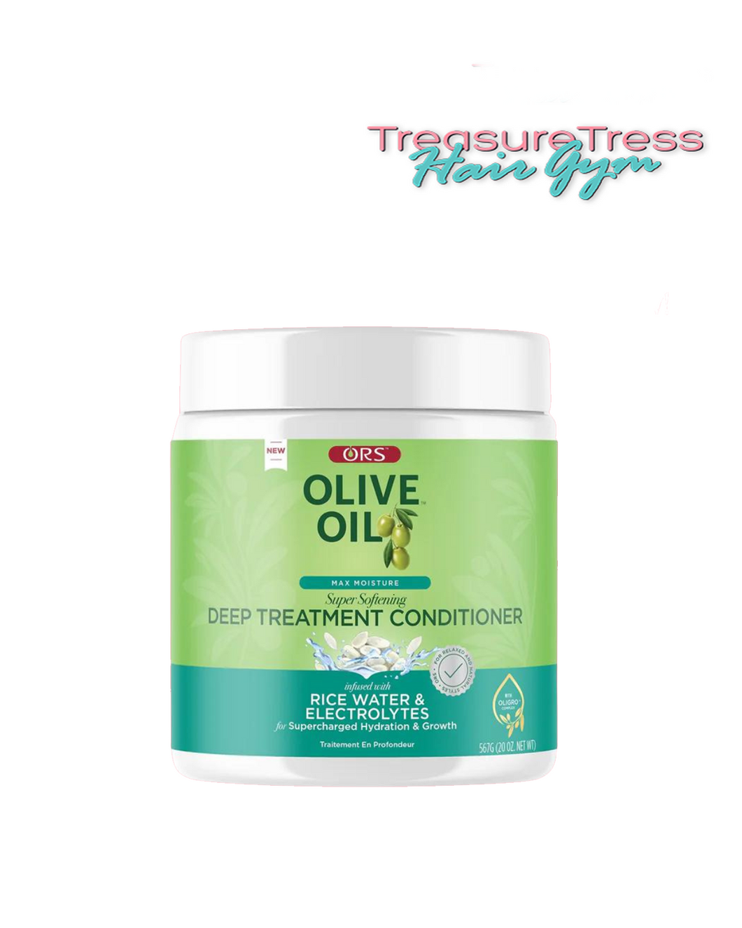 ORS Olive Oil Max Moisture Deep Treatment Conditioner Infused with Rice Water & Electrolytes